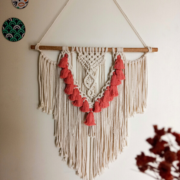 Rosarte Tassle Wall Hanging