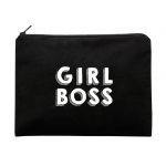 Girl Boss Multi Purpose Canvas Black Pouch