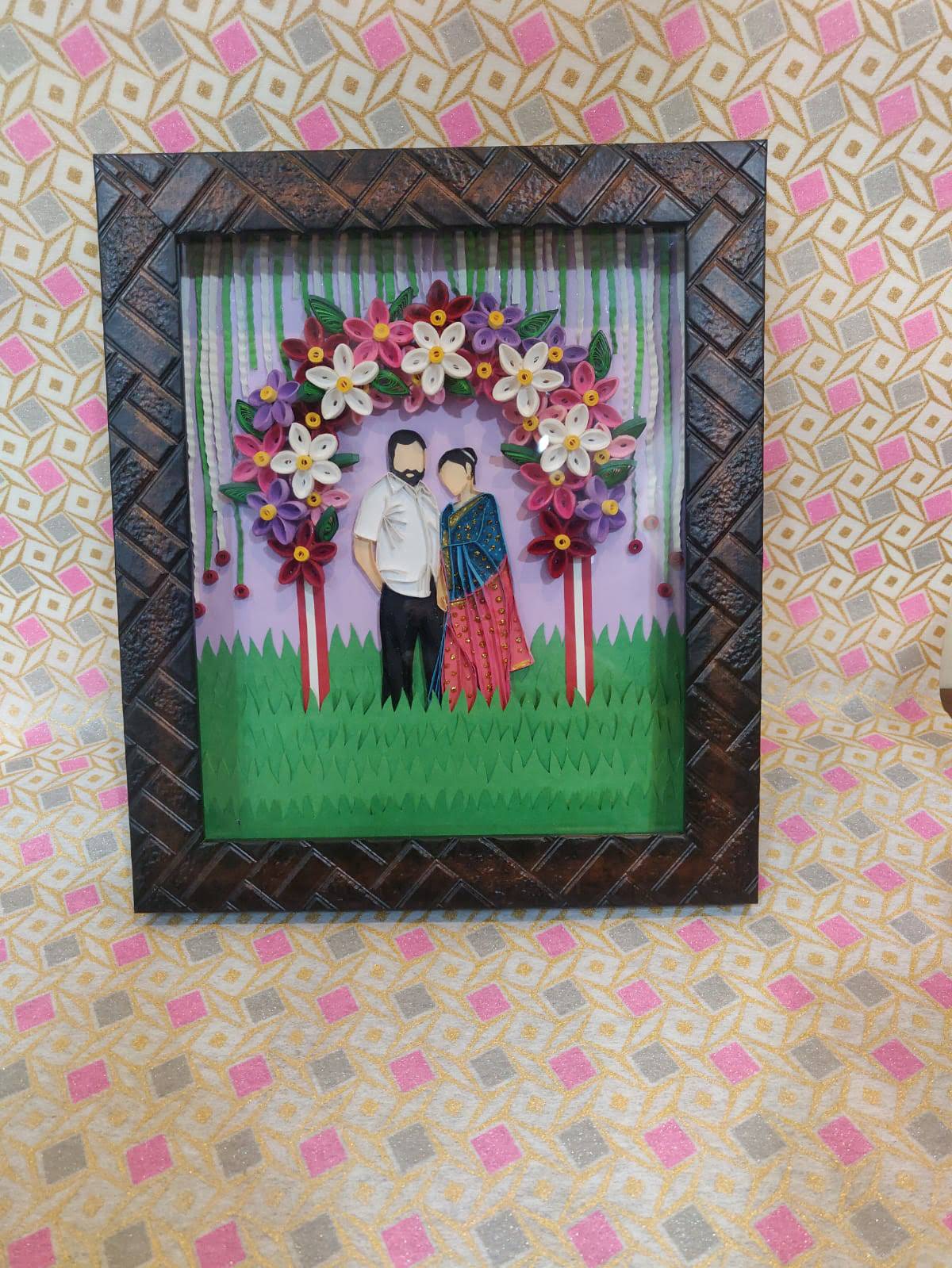 customizable quilling frame