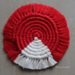 Macrame coaster - round