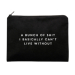 Live Multi Purpose Canvas Black Pouch