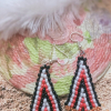 Handmade Beaded Circular Multicolor Earring