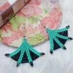 Fan Beaded Earring