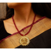 Durga Maroon Beads Necklace – NDJ635