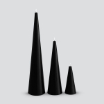 Spire Black Candle – Set of 3