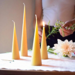Spire Canary Yellow Candle – Set of 4