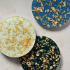 Resin Flower Tray and Coasters Set
