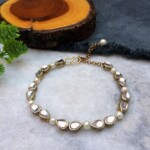 Drop Kundan and Pearl Bracelet 