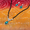 Emerald-Marsala Stone and Pearl Bracelet