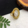 Kundan and Pearl Connected Ring