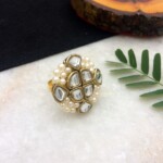 Kundan and Pearl Ring