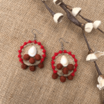 Rudrakshi Neckpiece with Earrings Set