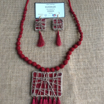 Abstract Neckpiece with Earring set