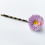 Mauve Flower Hair Pin