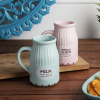 Ceramic Coffee Mug Microwave Safe Coffee/Milk Mug with Handle Ideal Best Gift for Friends, Anniversary, Birthday (Set of 2, 350 ML)