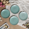Magenta Ceramic Side Plates & Ceramic Plates for Dinner Quarter Plates 7 Inches ( Circular Design , Dishwasher & Microwave Safe)