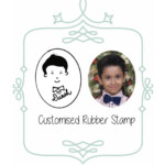 personalized caricature rubber stamp