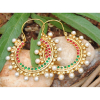 ANTIQUE PEARL NECKLACE SET WITH JHUMKAS