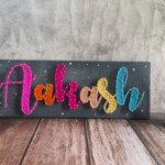 NamePlate – Colorful String Art Nameplate
