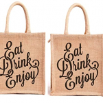 Jute Bag – Eat Drink Enjoy Print Combo