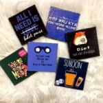 Quirky coaster set of 6