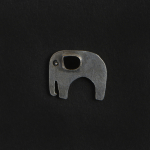 Elephant Hand Painted sterling silver Nose Pin