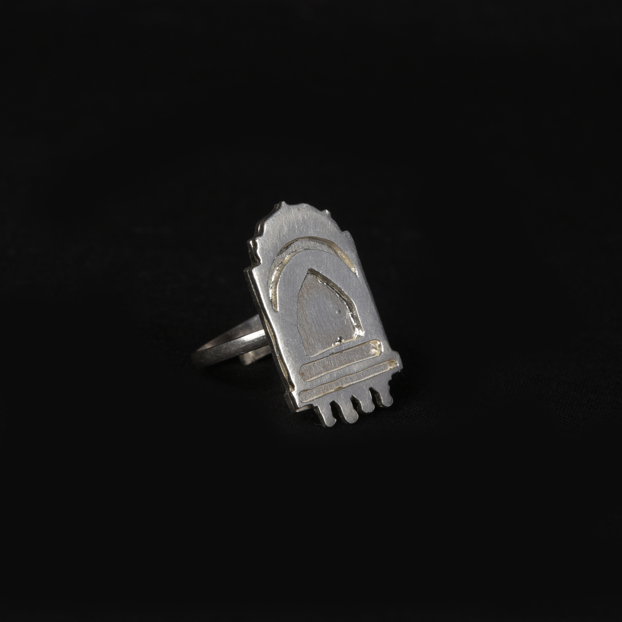 Jharokha handcrafted Sterling Silver Ring