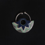 Ghazal Sterling Silver Hand Painted Septum Nose Pin