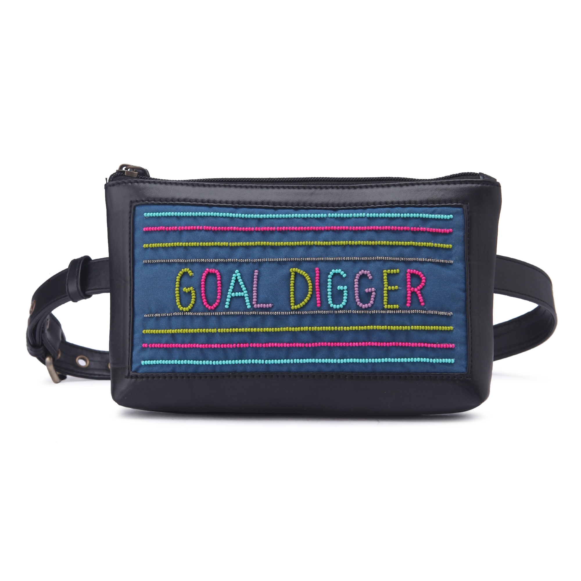 Goal digger Hand Embroidered waist belt