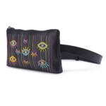 Evil eye embroidered belt bag