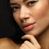 Double Chain Sterling Silver Septum Nose Pin