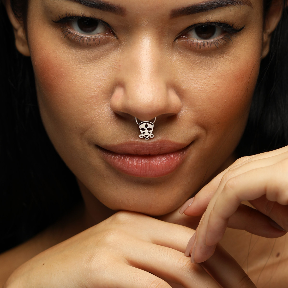 Dripping Drizzle Silver Septum Ring | MARIE JUNE Jewelry | Wolf & Badger