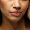 Nazar Battu Hand-Painted Sterling Silver Septum Nose Pin