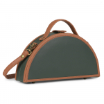 Olive semi circle clutch Bag