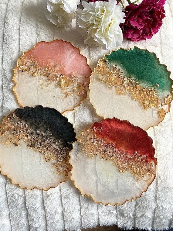 Resin Color Coasters