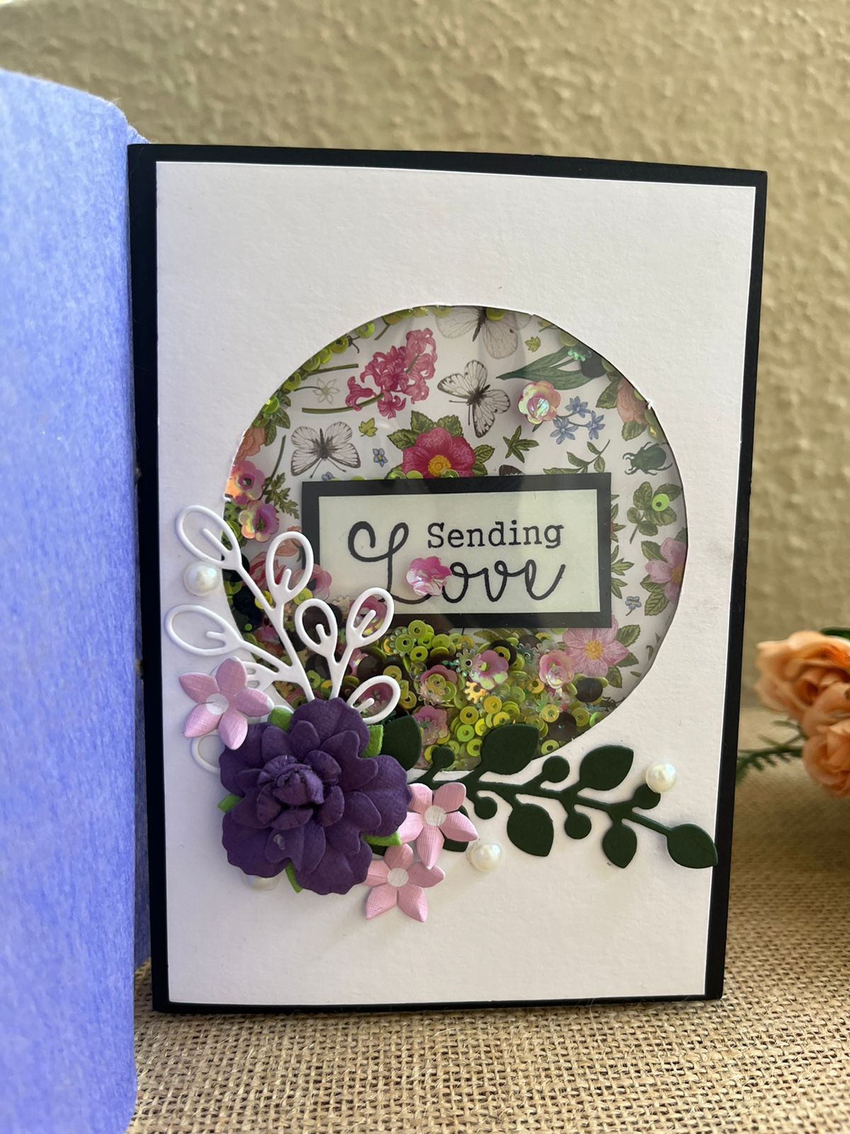 Sending Love Greeting card
