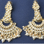 Chandbali Earrings with Pearls