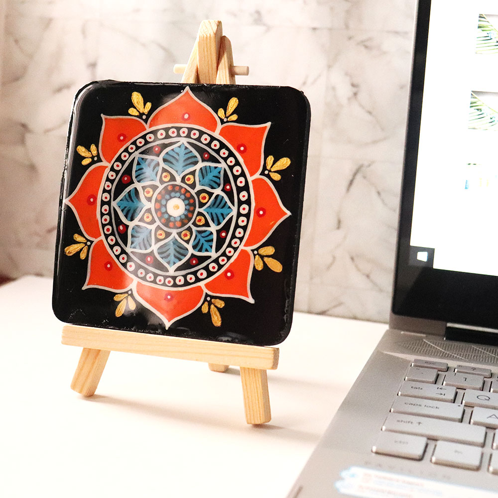 Lotus Mandala 2in1 Decorative Coasters