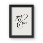 YOU AND ME Framed Poster