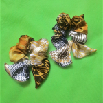 Bow Scrunchies Pair for Girls _small(Animal Print)
