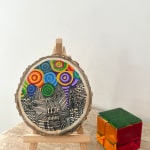Painted Wood slices # Color The Town