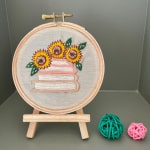 Embroidery hoops #Books Flower