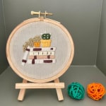 Embroidery hoops # BOOKs Cactus