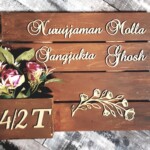 BROWN GOLD PLANTER NAMEPLATE
