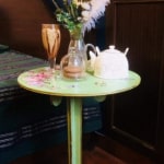 COY GREEN GOLD DISTRESSED TABLE