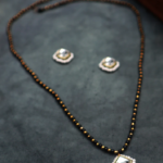 Minimalist Kundan Mangalsutra Necklace Set