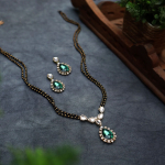 Kundan and Stone Mangalsutra Necklace – Green