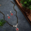 Minimalist Kundan Mangalsutra Necklace Set