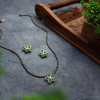 Flower Mangalsutra Necklace Set – Kundan