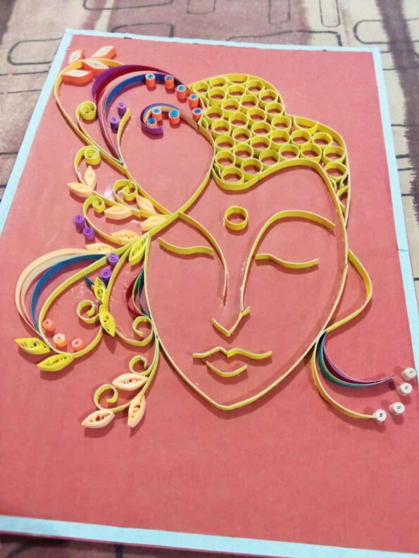 Quilled Buddha